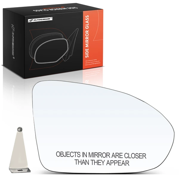 Passenger Mirror Glass with Manual Adjust for Chevrolet Cruze 2016-2019