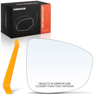 Front Passenger Mirror Glass with Manual Adjust & Heated