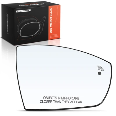 Passenger Mirror Glass Heated with Blind Spot