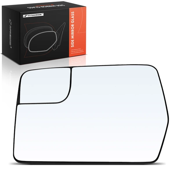 Driver Mirror Glass with Power Adjust for Ford F-150 2011-2014