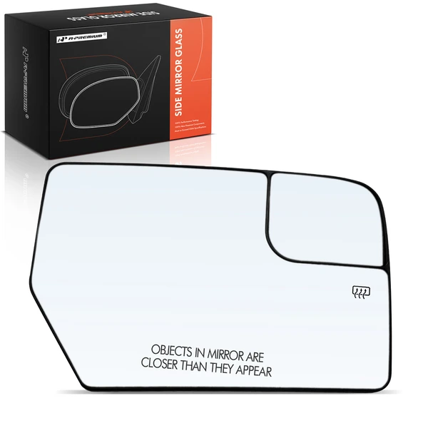 Passenger Mirror Glass with Power Adjust for Ford Expedition 2012-2017