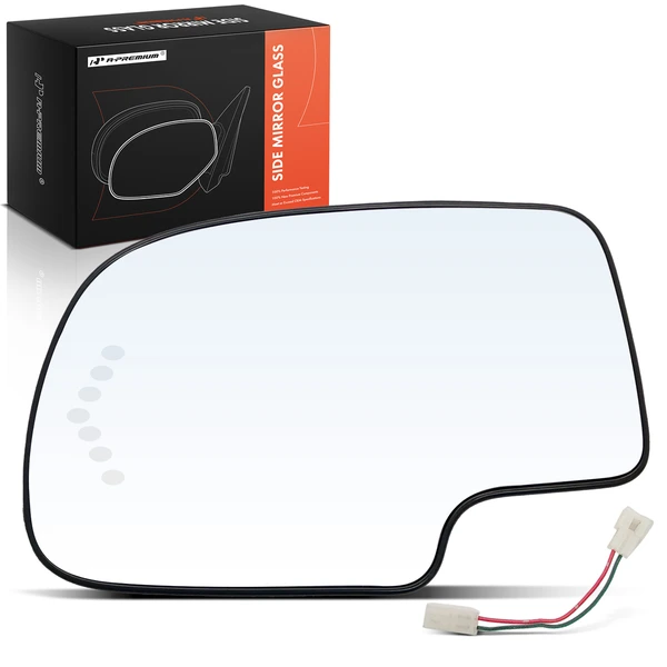 Driver Mirror Glass Heated with Turn Signal for 2003-2006 Chevrolet Suburban 2500