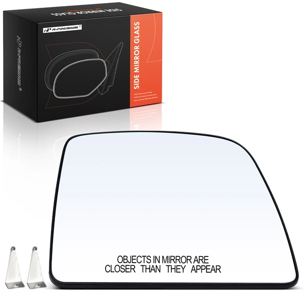 Passenger Mirror Glass with Power Adjust for Ford Transit Connect 2014-2022