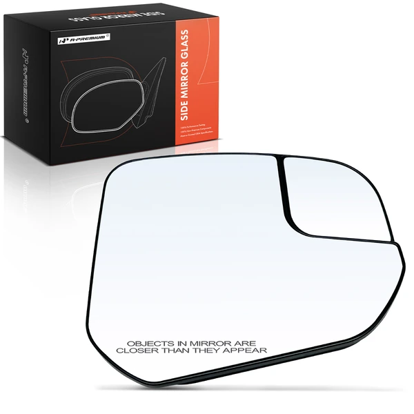 Passenger Mirror Glass with Power Adjust for Ford Transit Connect 14-22