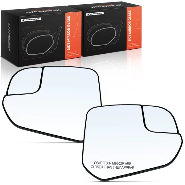 2 Pcs Mirror Glass Heated with Spotter Glass for 2014-2022 Ford Transit Connect