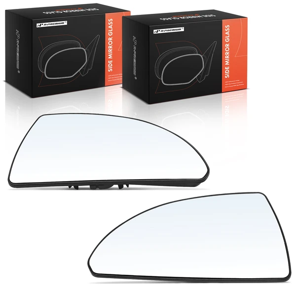 2 Pcs Mirror Glass Heated for 2006-2007 Chevrolet Monte Carlo