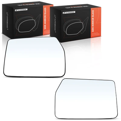 2 Pcs Driver & Passenger Mirror Glass with Manual Adjust with Backing Plate