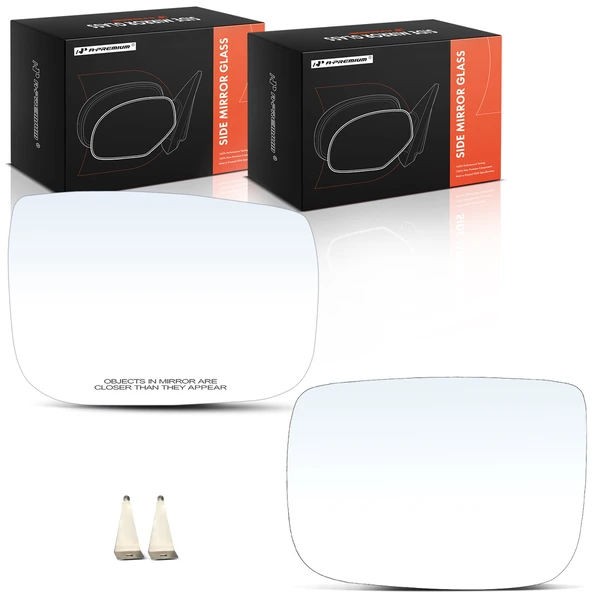 2 Pcs Driver & Passenger Mirror Glass with Heated & Power Glass Adjust for Volvo XC60