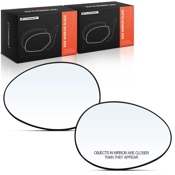 2 Pcs Mirror Glass with Heated & Power Adjust for Mini Cooper 2007-2015 Convertible