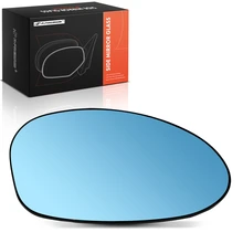Passenger Blue Mirror Glass with Power Adjust for 2007-2009 BMW 328i