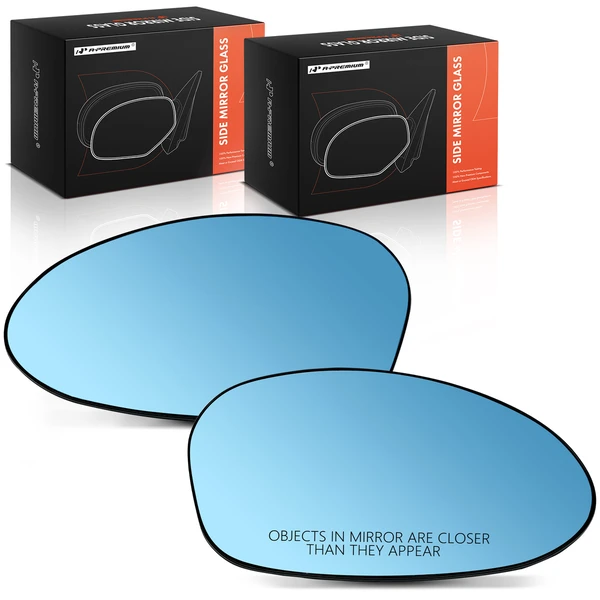 2 Pcs Blue Mirror Glass with Power Adjust for BMW 135i 128i 328i xDrive 335i M3