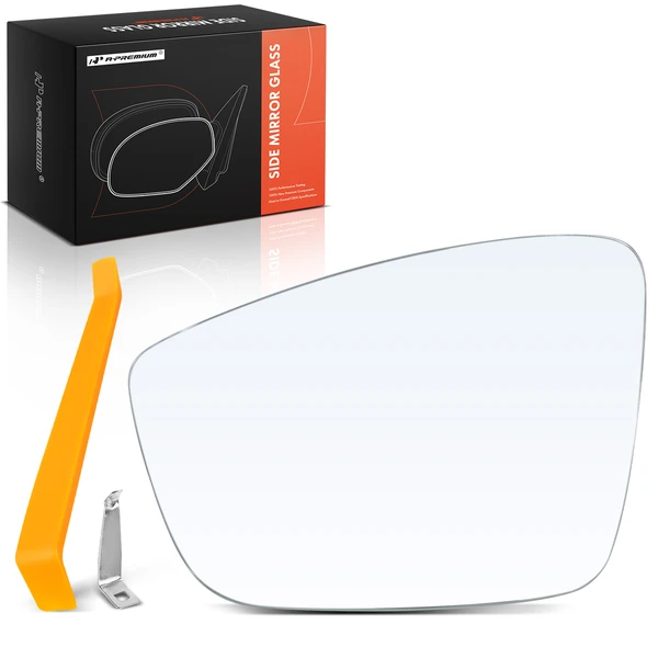 Driver Mirror Glass with Power Adjust for Volkswagen Jetta 11-18 Passat 12-17 Beetle