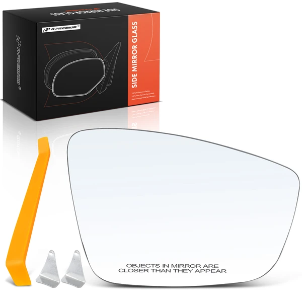 Passenger Mirror Glass with Power Adjust for VW Beetle Jetta Passat