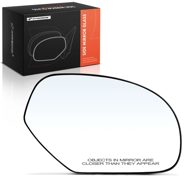 Passenger Mirror Glass with Manual Adjust for 2007-2013 GMC Sierra 1500