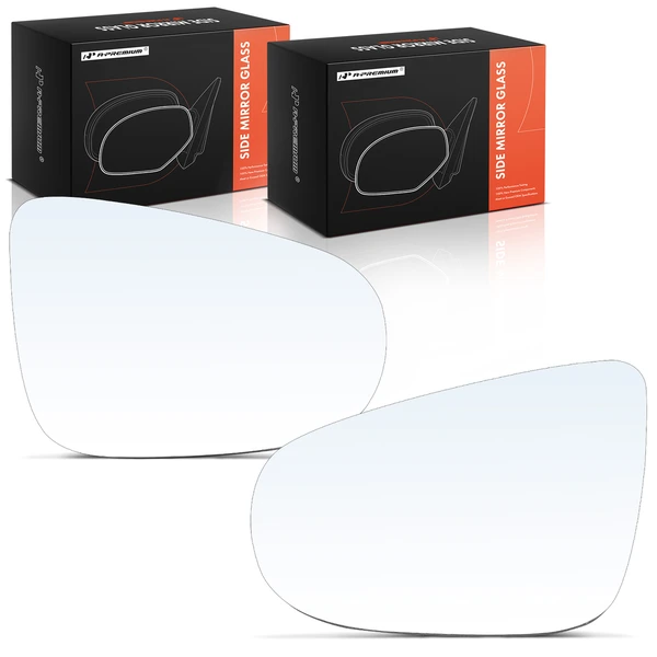 2 Pcs Mirror Glass Heated with Power Adjust for Volkswagen Golf GTI 2010 2011-2014