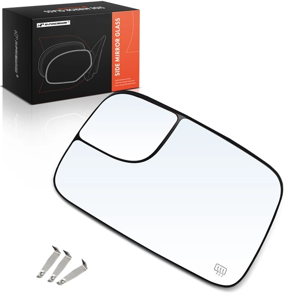 Driver Mirror Glass with Power Adjust for Dodge Ram 1500