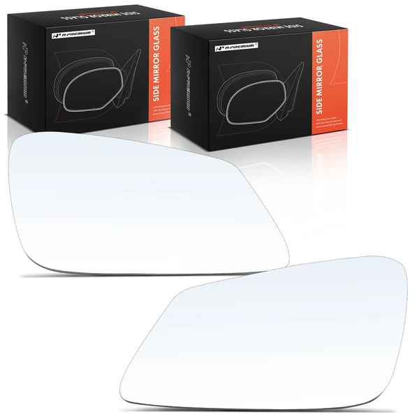 2 Pcs Front Mirror Glass with Power Adjust for BMW 528i 2010-2016 740Li Alpina B7