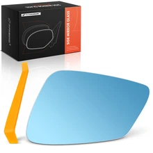 Driver Blue Mirror Glass with Power Mirror Adjust for 2010-2017 BMW 535i GT