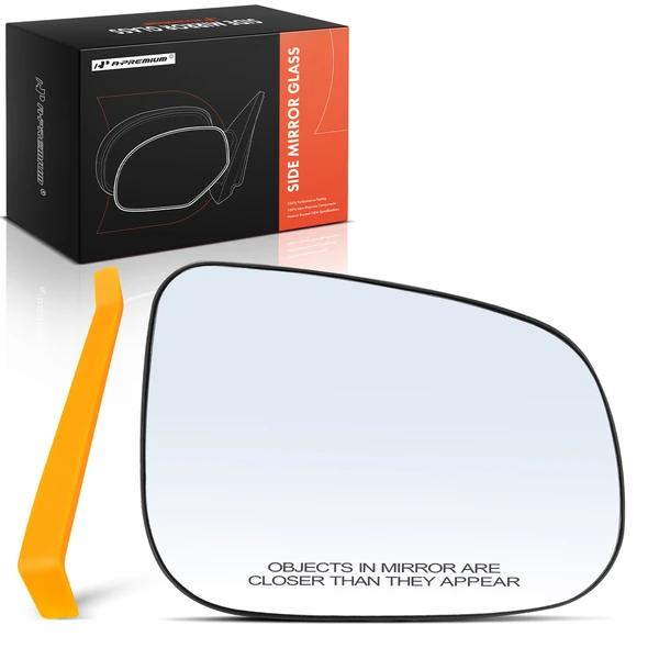 Passenger Mirror Glass with Power Mirror Adjust for Volvo S60 V60 Cross Country S80