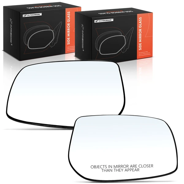 2 Pcs Mirror Glass with Manual Adjust for Toyota Yaris 2007-2012