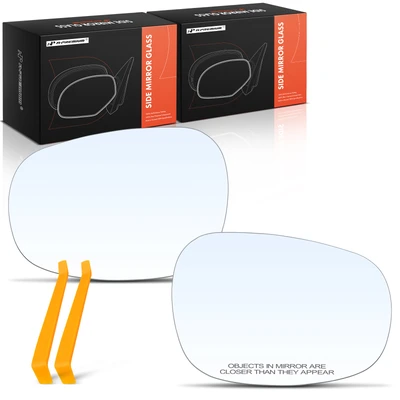 2 Pcs Driver & Passenger Mirror Glass with Power Mirror Adjust