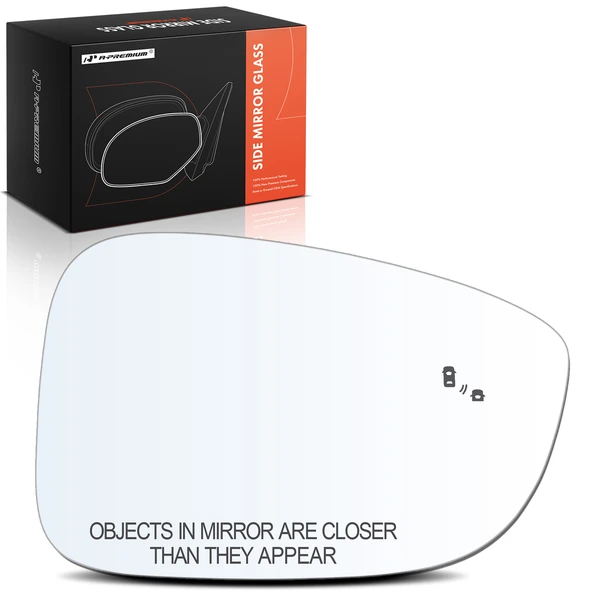 Passenger Mirror Glass with Blind Spot Detection for 2023-2024 Honda Accord