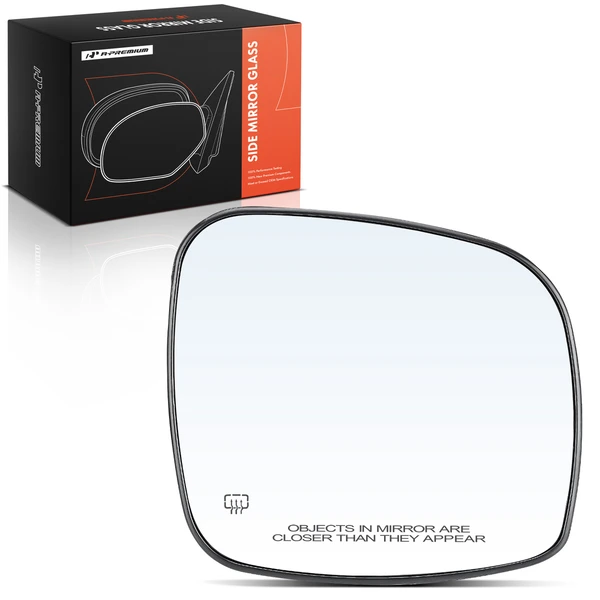 Passenger Heated Mirror Glass with Power Adjust for 2008-2020 Dodge Grand Caravan