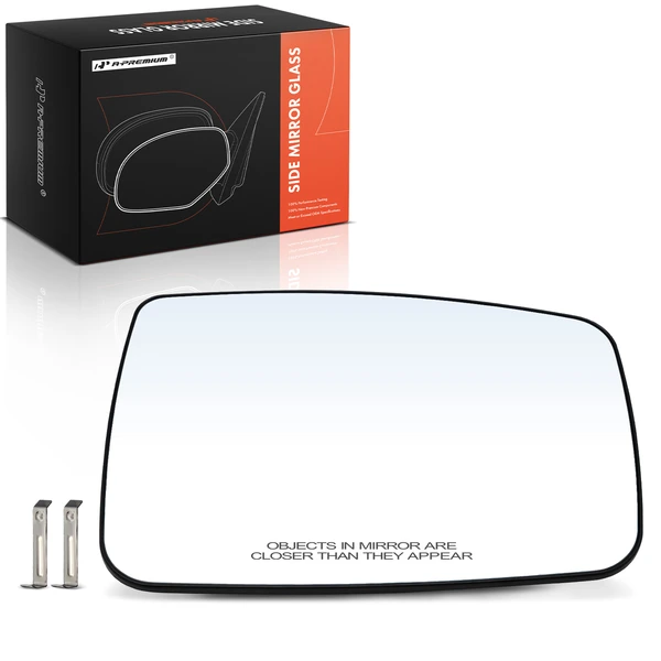 Passenger Mirror Glass with Manual Adjust for 2011-2022 Ram 1500