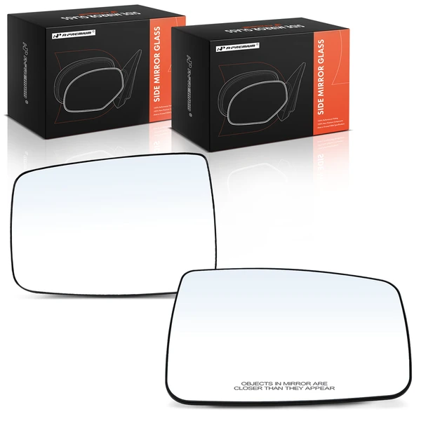 2 Pcs Driver & Passenger Mirror Glass with Manual Adjust Glass for Dodge Ram 2500 Ram 1500