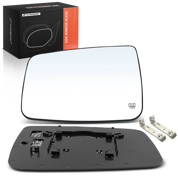 Driver Mirror Glass with Power Adjust for 2009-2010 Dodge Ram 1500