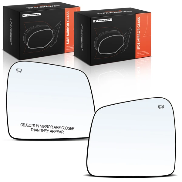 2 Pcs Mirror Glass Heated with Power Adjust for Jeep Grand Cherokee Dodge Durango
