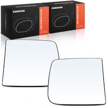 2 Pcs Driver & Passenger Upper Mirror Glass with Manual Adjust Glass for 2019-2022 Ram 1500