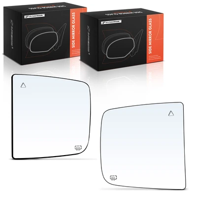 2 Pcs Mirror Glass with Heated & Blind Spot Detection