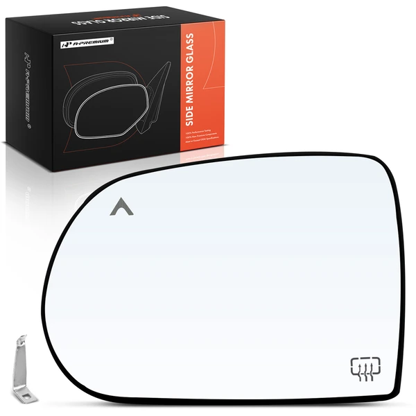 Driver Mirror Glass with Power Adjust for Jeep KL Cherokee