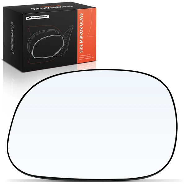 Driver Mirror Glass with Manual Glass Adjust for 2004 Ford F-150 Heritage