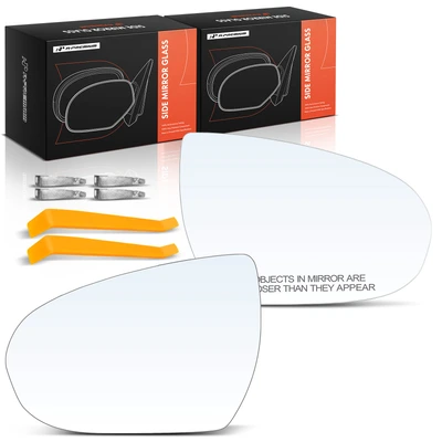 2 Pcs Driver & Passenger Mirror Glass with Heated