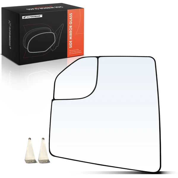 Driver Mirror Glass with Manual Adjust for 2015-2020 Ford F-150