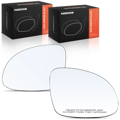 2 Pcs Driver & Passenger Mirror Glass with Heated