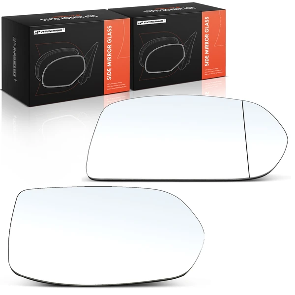 2 Pcs Mirror Glass with Manual Adjust for Honda CR-V 2012-2016 HR-V 2016-2018