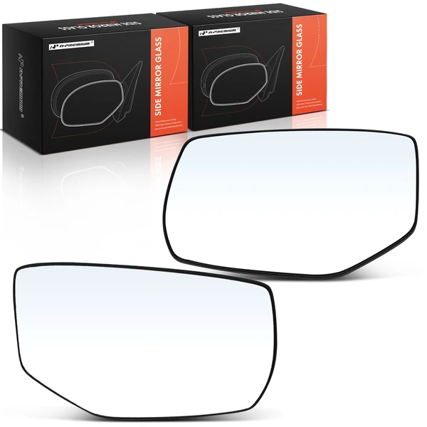2 Pcs Mirror Glass with Manual Adjust for Honda Accord 2013-2017