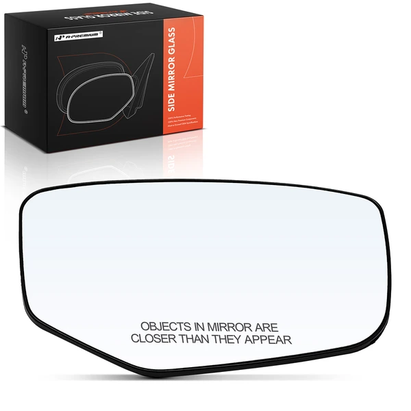 Passenger Mirror Glass with Manual Adjust for Honda Accord 2008-2012