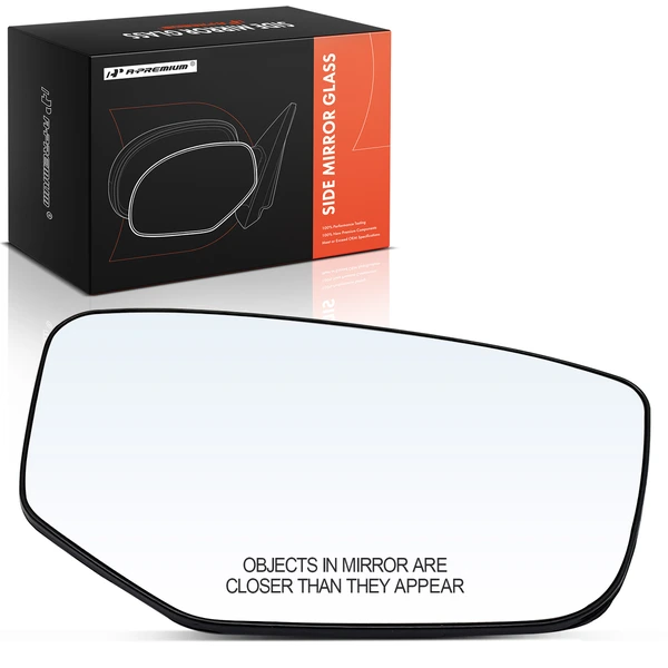 Passenger Mirror Glass with Power Adjust for Honda Accord 2008-2012