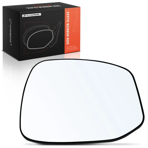 Passenger Mirror Glass with Manual Adjust for Honda Civic 2012-2013