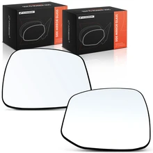 2 Pcs Front Mirror Glass with Manual Adjust for 2012-2013 Honda Civic