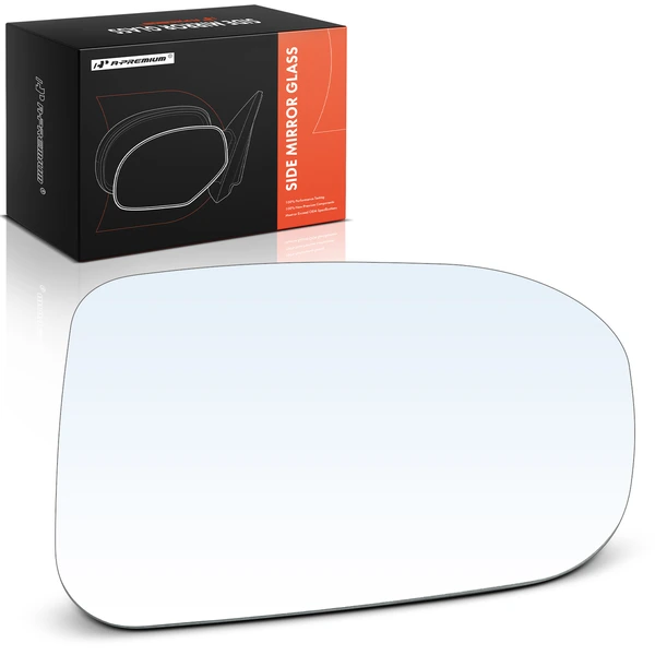 Passenger Mirror Glass with Power Adjust for Honda Civic 2014-2015