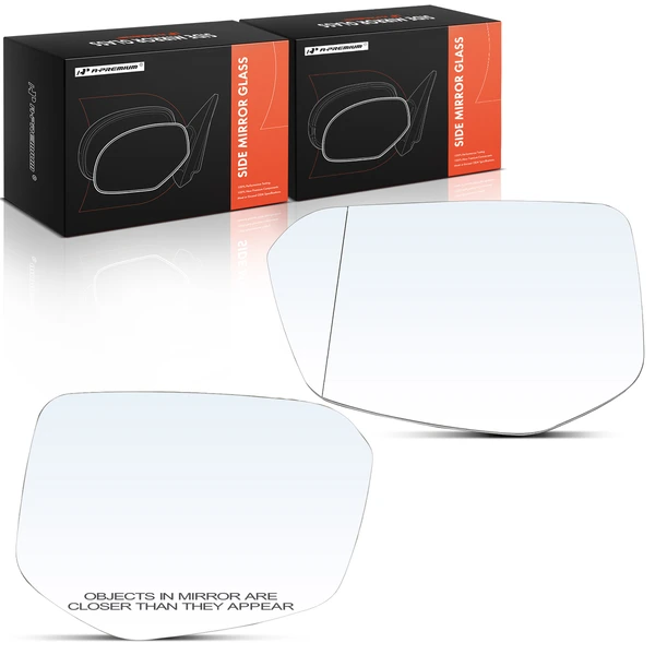 2 Pcs Mirror Glass with Manual Adjust for Honda Civic 2016-2021 Insight 2019-2021