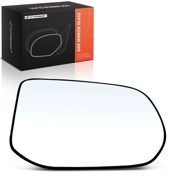 Passenger Mirror Glass with Power Adjust for Honda Civic 2009-2011