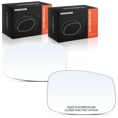 2 Pcs Driver & Passenger Mirror Glass with Power Adjust & Heated