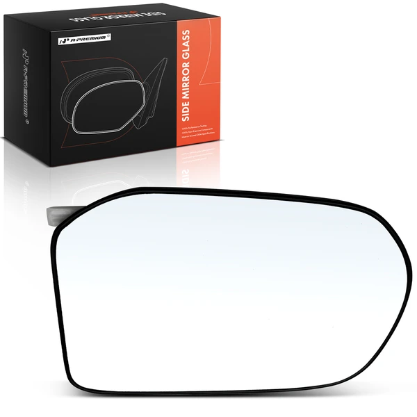 Driver Mirror Glass with Power Adjust for Honda Civic 2009-2011