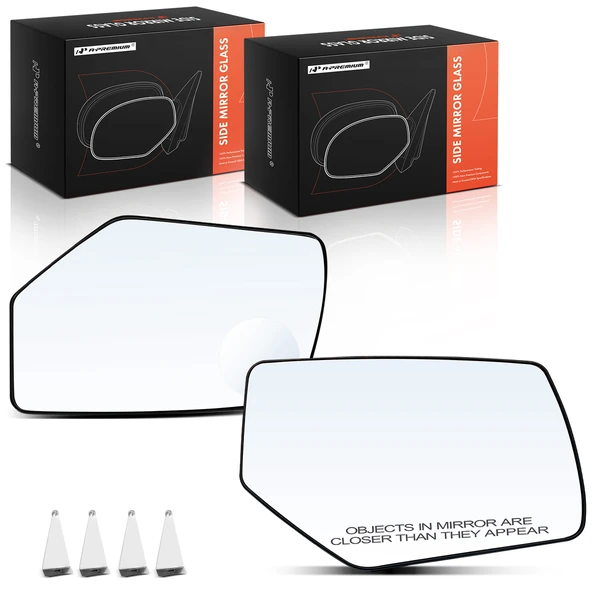 2 Pcs Mirror Glass with Power Adjust & Heated for 2015-2020 Chevrolet Suburban